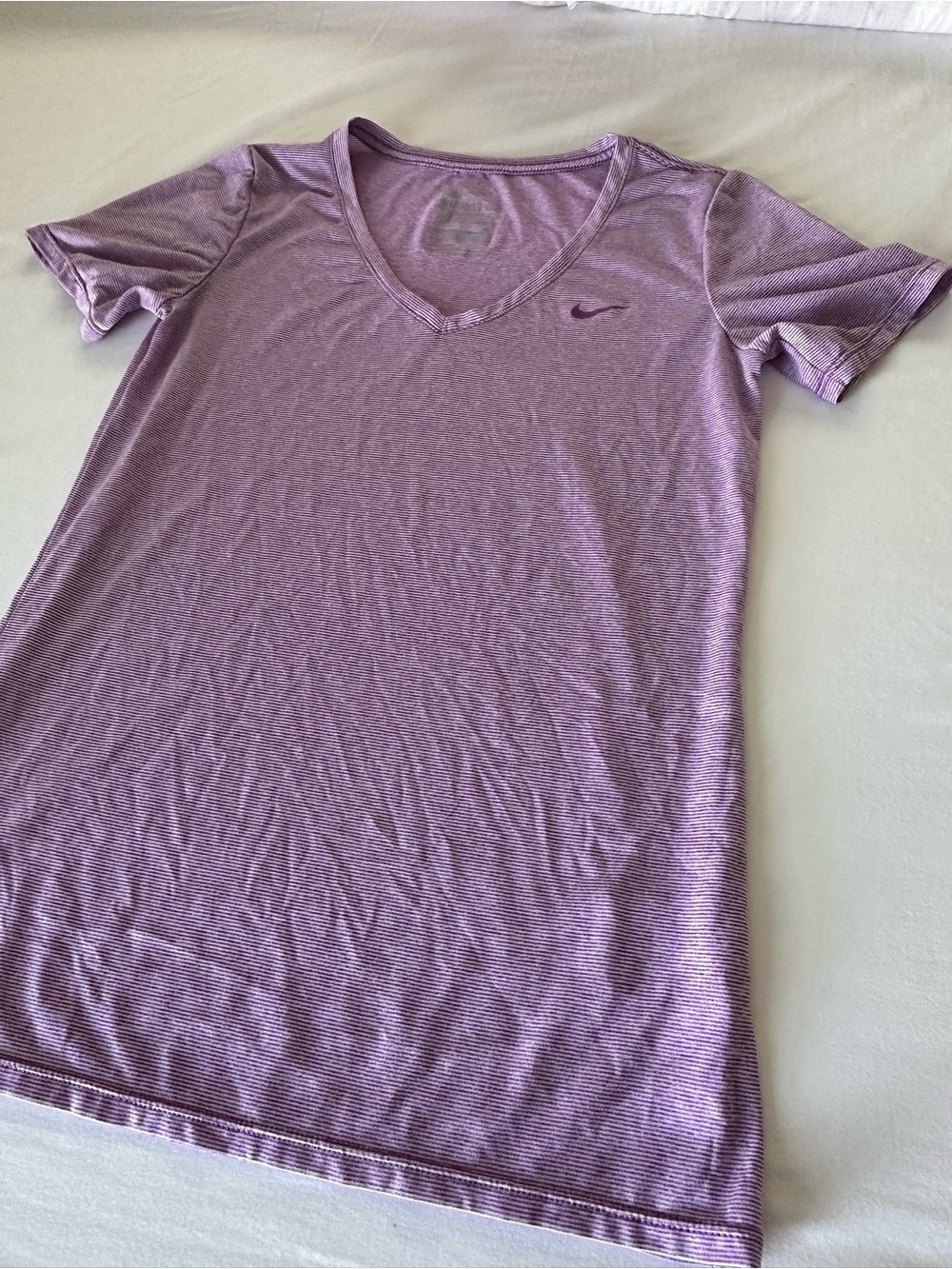 Nike Women's Lavender V-Neck Short Sleeve Tee